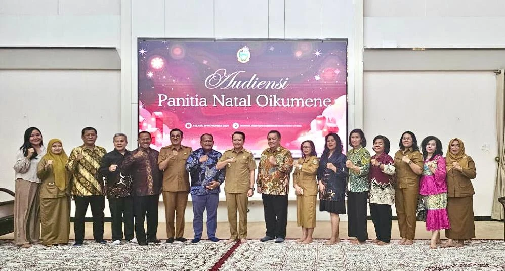 PJ. GUBERUR SUMATERA UTARA BERI DUKUNGAN PENUH UNTUK NATAL OIKUMENE 2024 : BANTUAN DAN FASILITAS SIAP DISALURKAN